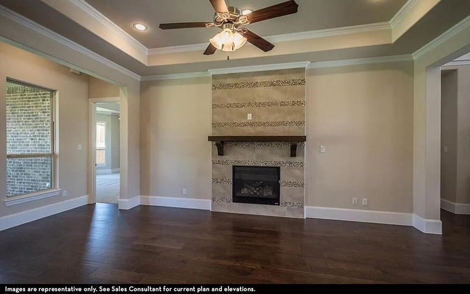 Representative furnished interior of a home built from the Cappiello by CastleRock Communities in Arcadia, Brentwood (Image 9).