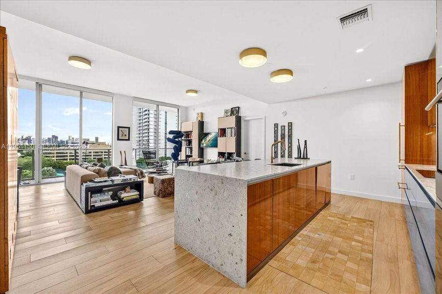 Furnished interior view inside a new home in , Miami (Image 6).