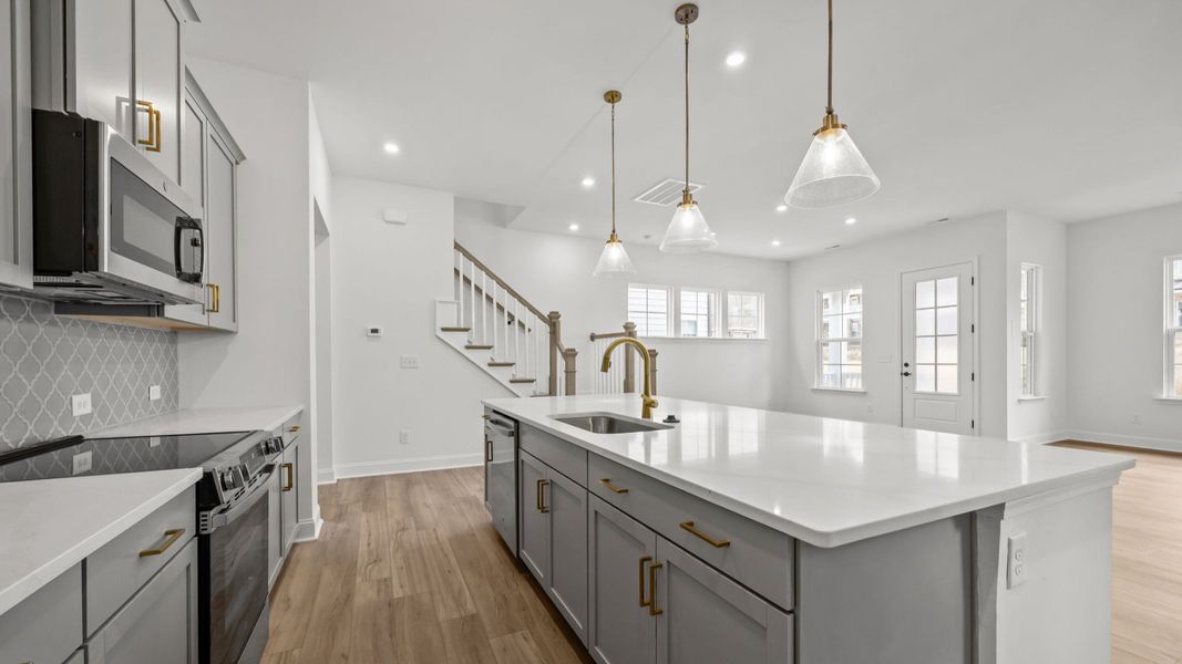 The Brentwood Plan by DRB Homes in River District, Charlotte NC.- Kitchen The Brentwood Plan by DRB Homes in River District, Charlotte NC.- Kitchen