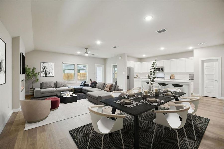 Living Room in the Oscar home plan by Trophy Signature Homes – REPRESENTATIVE PHOTO