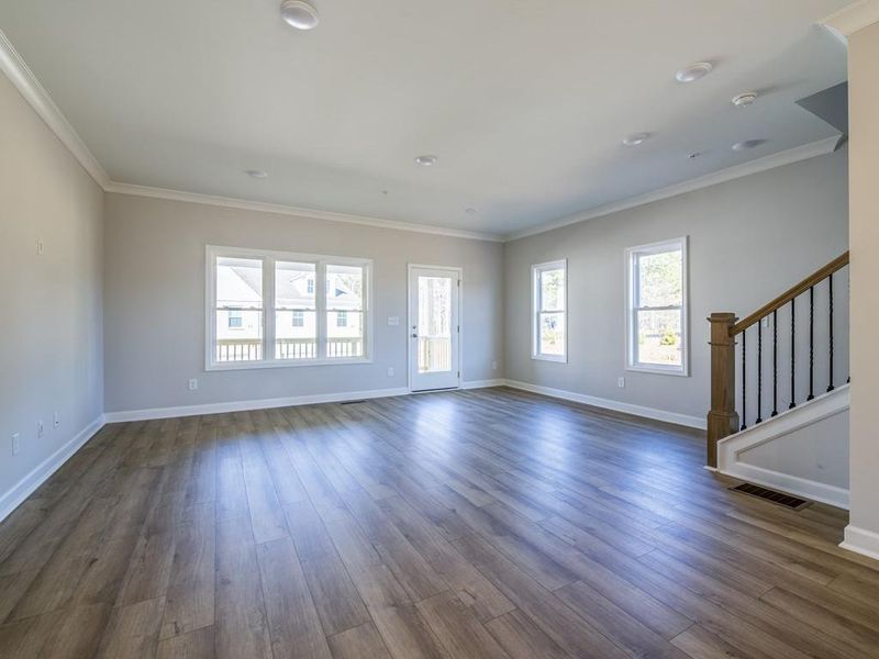 Spacious, unfurnished interior of a new home in Townes at South Main, Kennesaw (Image 5).