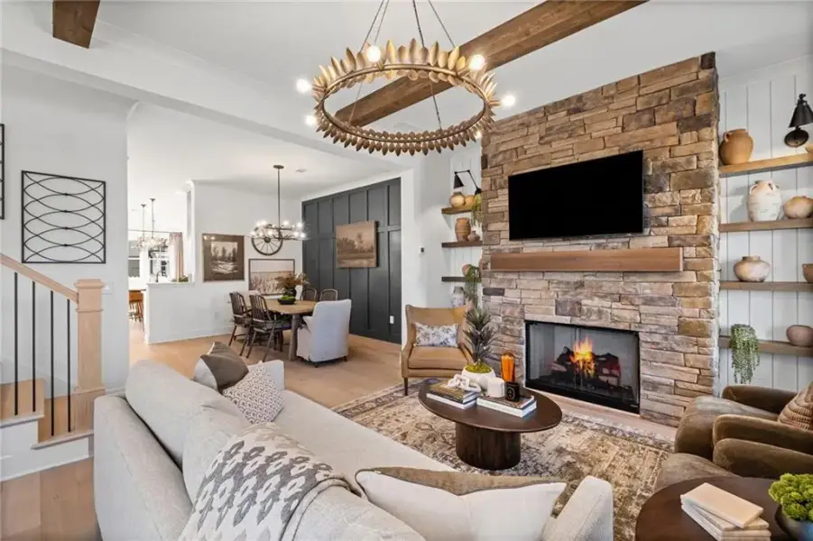 Furnished interior view inside a new home in , Ball Ground (Image 11).