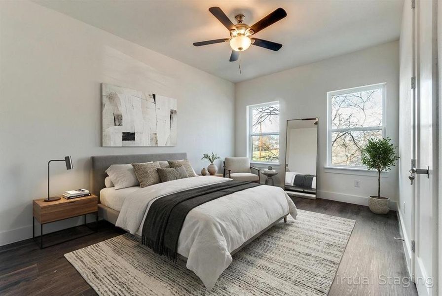 Furnished interior view inside a new home in , Dallas (Image 11).