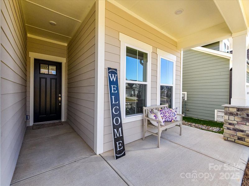 Exterior details and patio area of a home in Encore at Streamside - Classic Series, Waxhaw (Image 3).