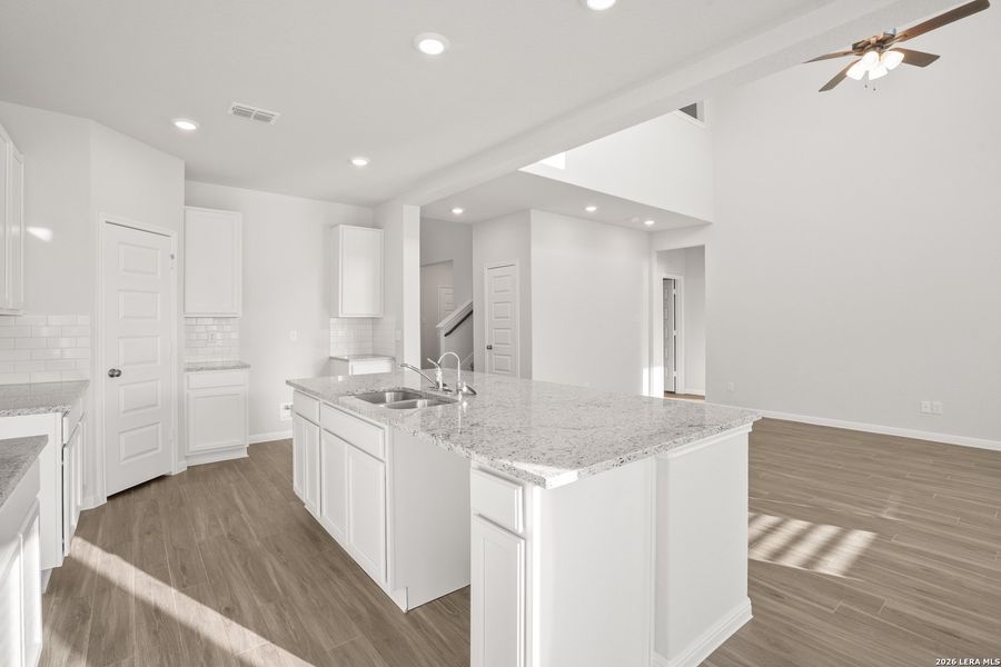 Furnished interior view inside a new home in Cinco Lakes, San Antonio (Image 6).