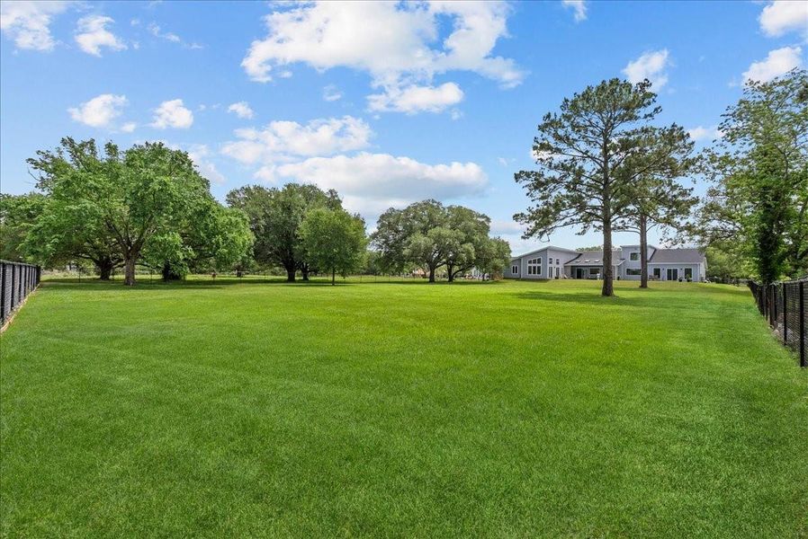 wide open and fenced in for your enjoyment!