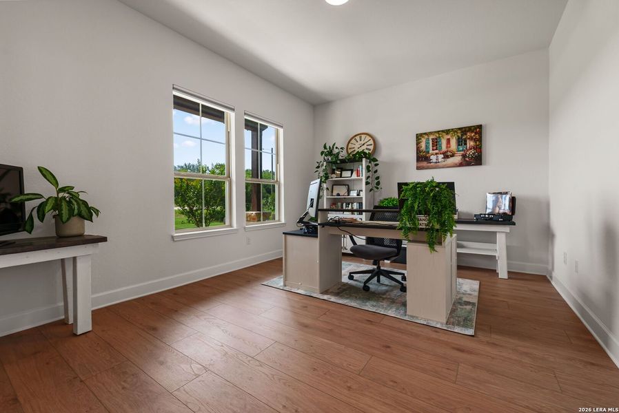 Furnished interior view inside a new home in Legend Park, Castroville (Image 17).