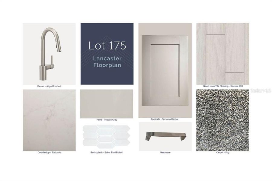 Sample of building materials used in homes in Center Lake on the Park, St. Cloud (Image 4).