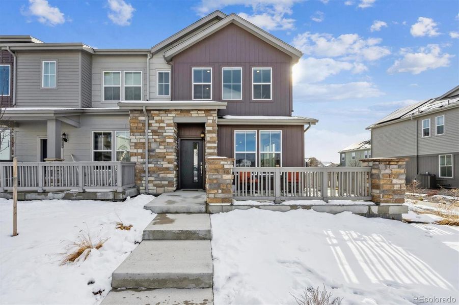 Front exterior of a new home in , Lafayette, CO, highlighting curb appeal (Image 2).