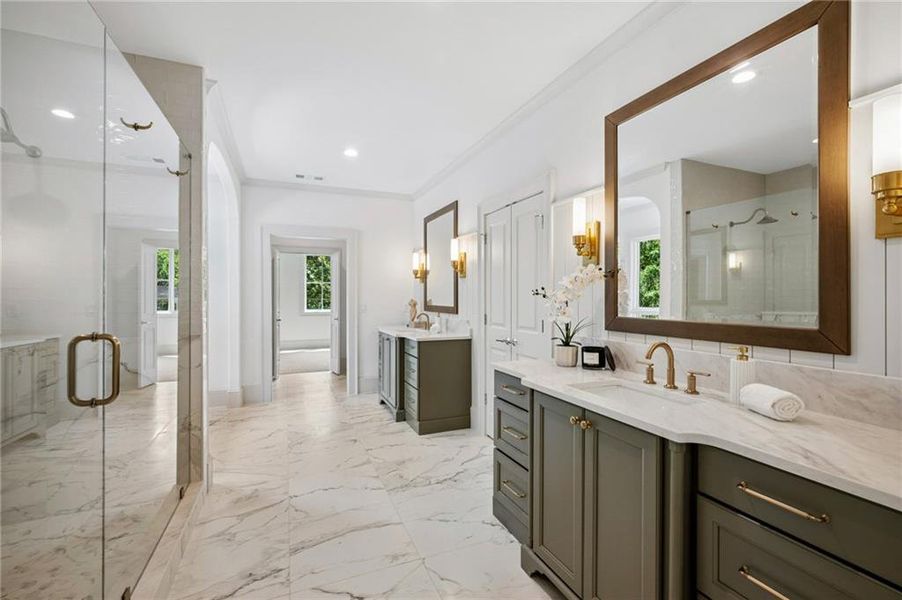 Furnished interior view inside a new home in , Atlanta (Image 14).