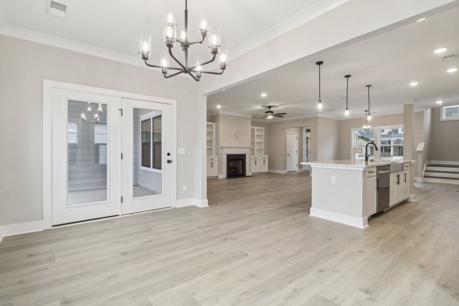 Representative unfurnished interior of a home built from the Ashbourne II by Great Southern Homes in Collins Cove, Chapin (Image 41).