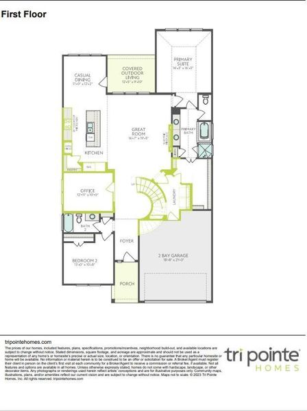 2D floor plan layout of this home in Woodson’s Reserve, Spring, TX (Image 3).