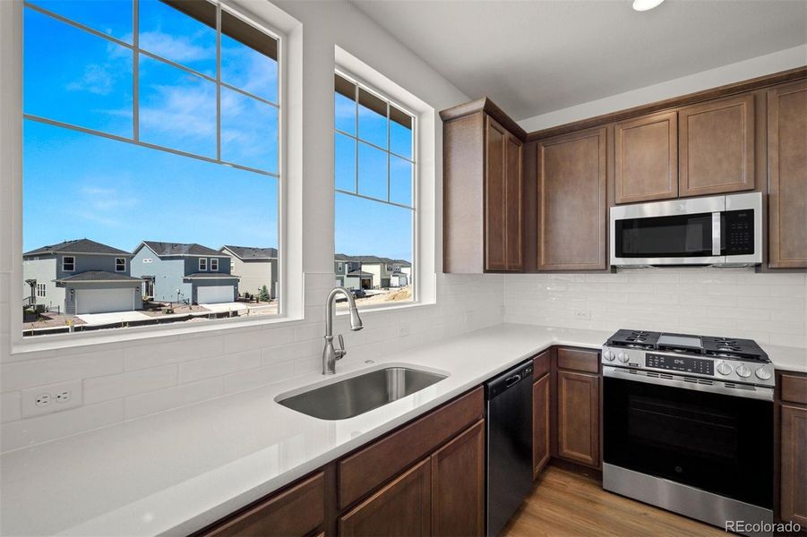 Furnished interior view inside a new home in Revel Crossing at Wolf Ranch – The Ascent Collection, Colorado Springs (Image 7).