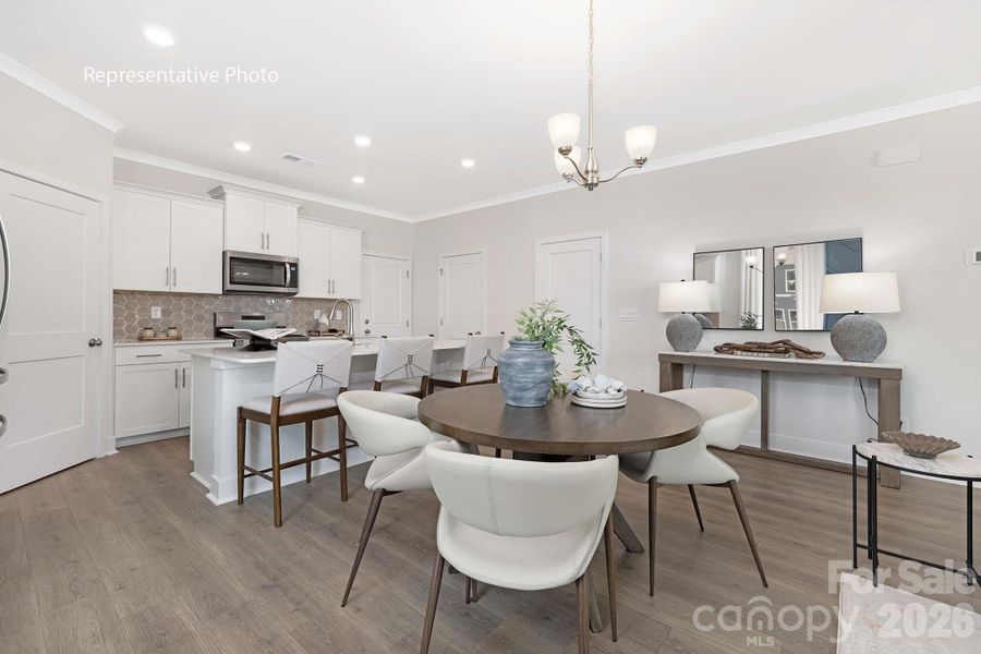 Furnished interior view inside a new home in Sanctuary at Southgate, Indian Trail (Image 10).