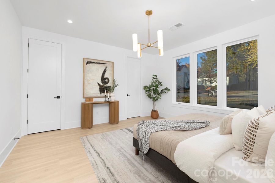 Furnished interior view inside a new home in , Charlotte (Image 8).