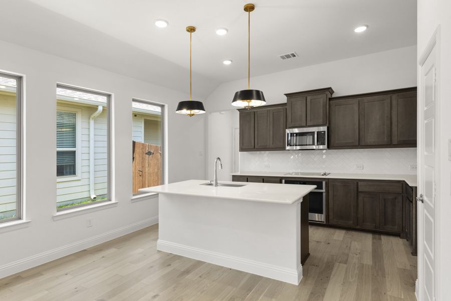 Furnished interior view inside a new home in Keeneland, Aubrey (Image 8).