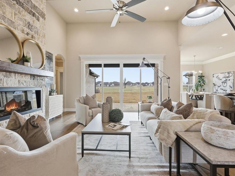 Furnished interior view inside a new home in , Granbury (Image 25).