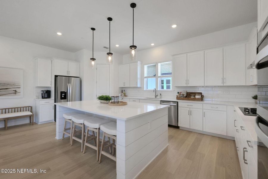 Furnished interior view inside a new home in North Beach Townhomes, Jacksonville Beach (Image 16).