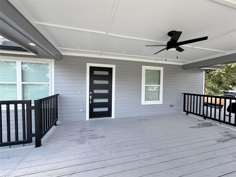 Exterior details and patio area of a home in , Houston (Image 3).