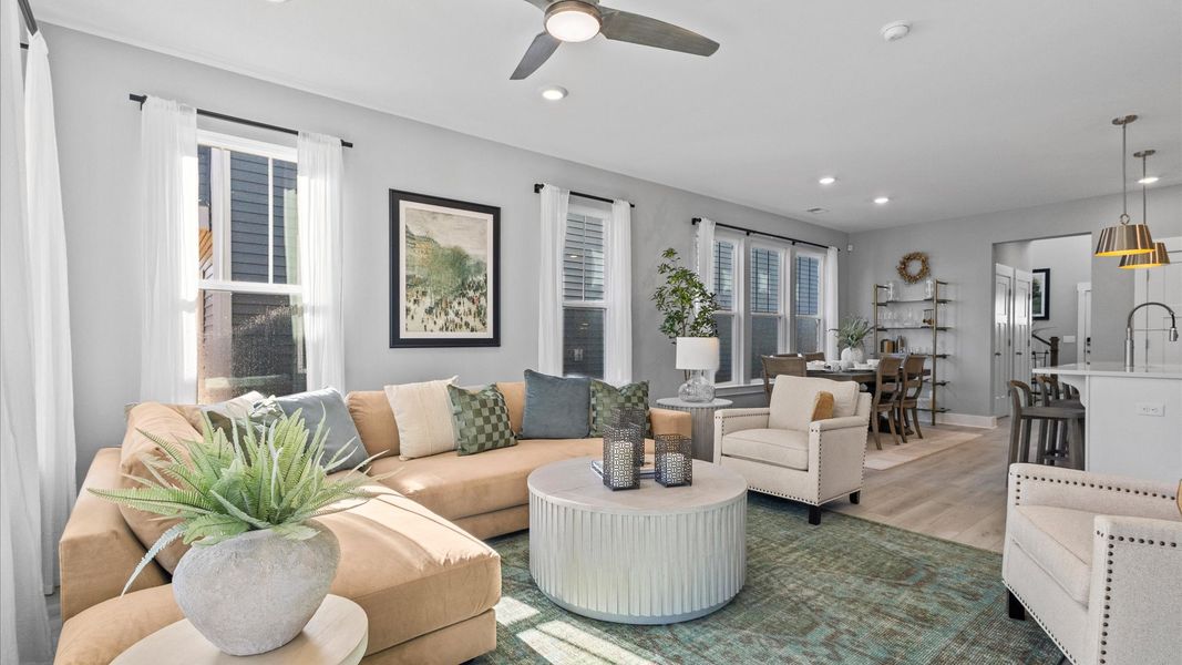 Furnished interior view inside a new home in Harrier Point, Woodruff (Image 6).