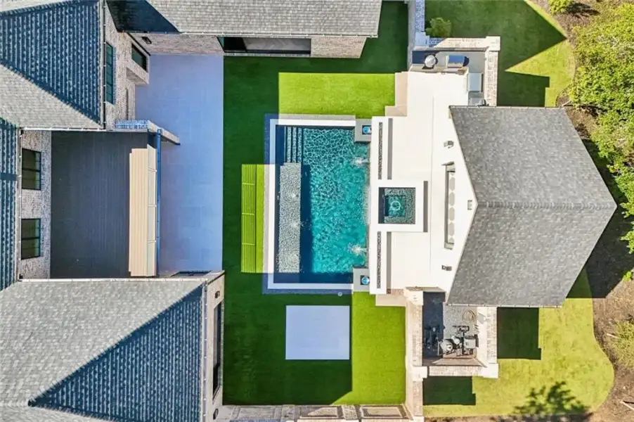 Exterior details and patio area of a home in , Alpharetta (Image 57).
