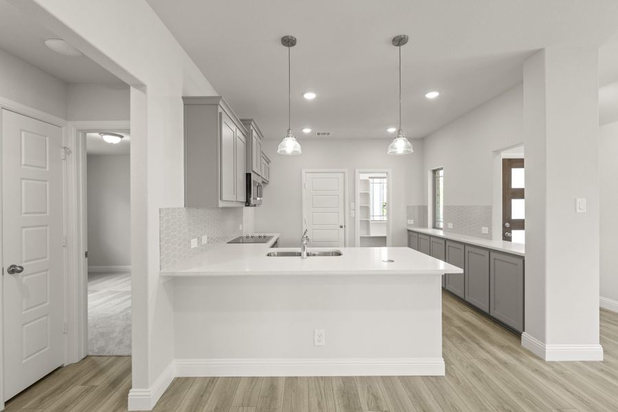 Furnished interior view inside a new home in Keeneland, Aubrey (Image 4).