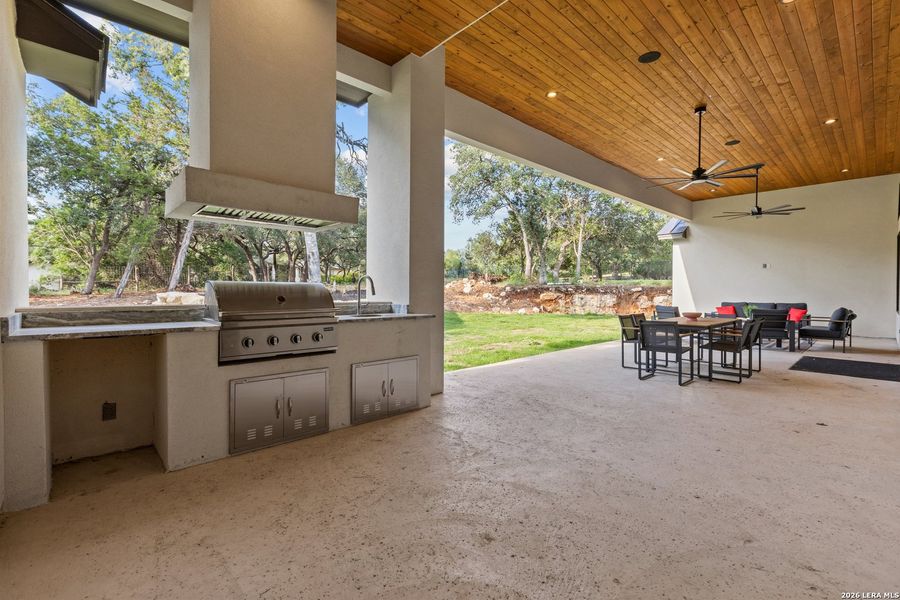 Exterior details and patio area of a home in , Boerne (Image 25).