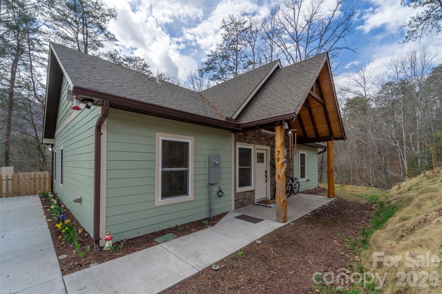 Exterior details and patio area of a home in , Bryson City (Image 34). Exterior details and patio area of a home in , Bryson City (Image 34).