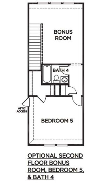 2D floor plan layout for the The Lamar by McKinley Homes in River Ranch Meadows, Dayton, TX (Image 3).