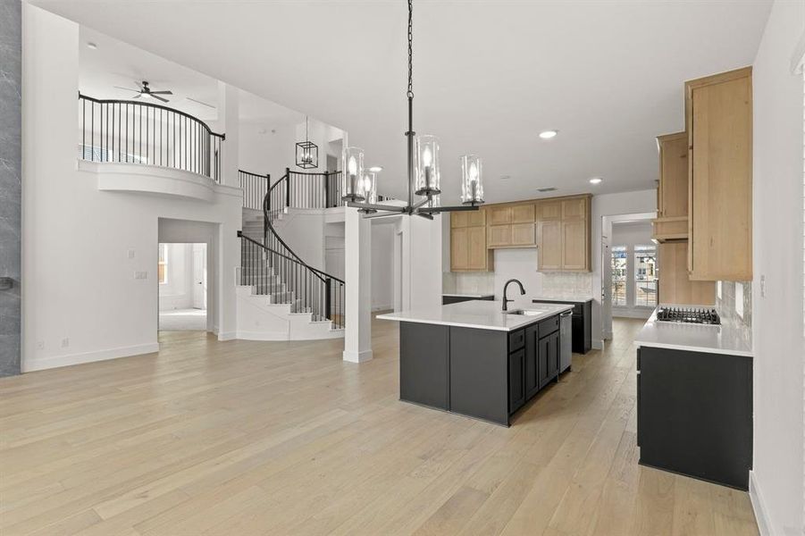 Furnished interior view inside a new home in Woodcreek, Fate (Image 7).