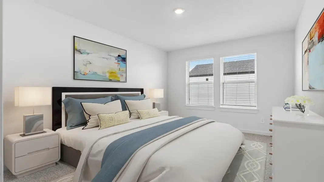 Furnished interior view inside a new home in Lexington Village, Missouri City (Image 11).