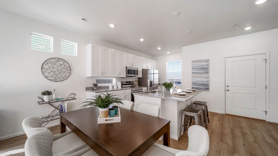 Furnished interior view inside a new home in Green Valley Ranch, Aurora (Image 9).