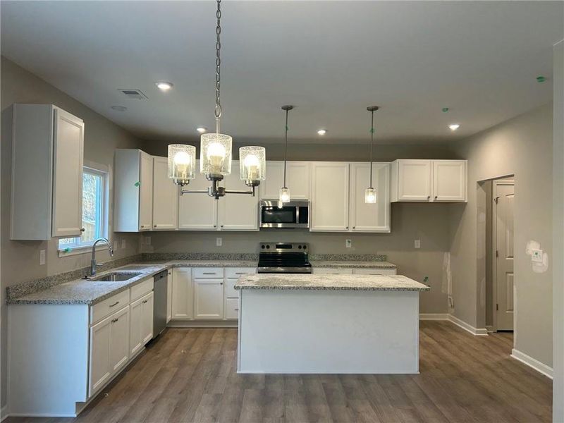 Furnished interior view inside a new home in Crossvine Estates, Braselton (Image 3).