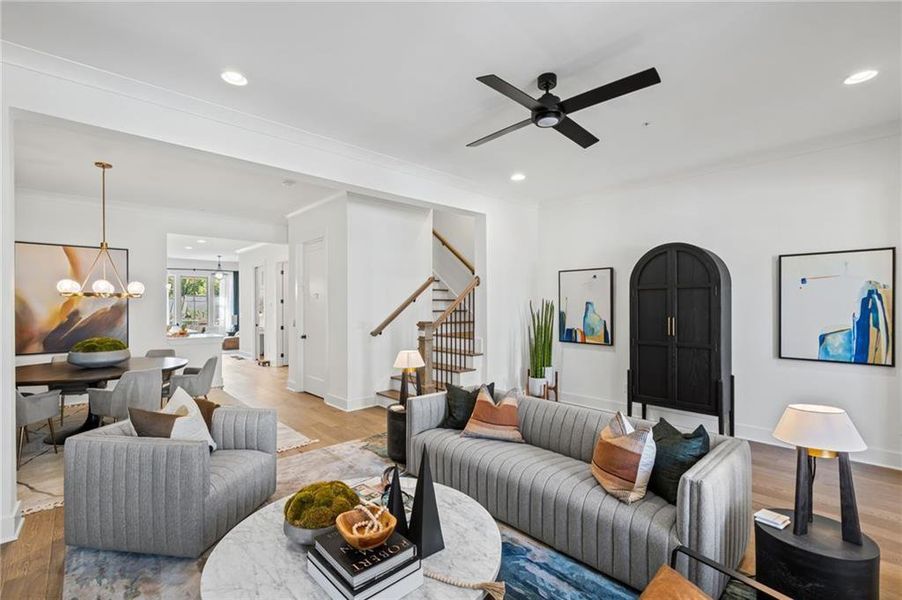 Furnished interior view inside a new home in , Suwanee (Image 24).
