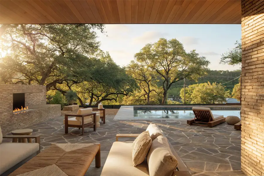 Exterior details and patio area of a home in , Austin (Image 15).