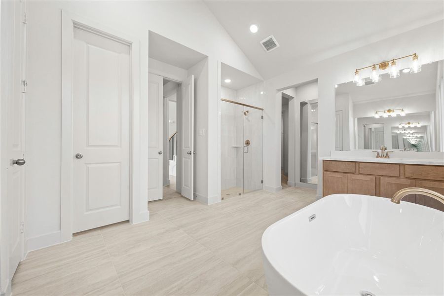 Furnished interior view inside a new home in ARTAVIA®, Conroe (Image 7).