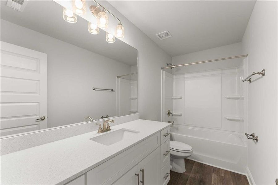 Furnished interior view inside a new home in Habersham Meadows, Demorest (Image 10).