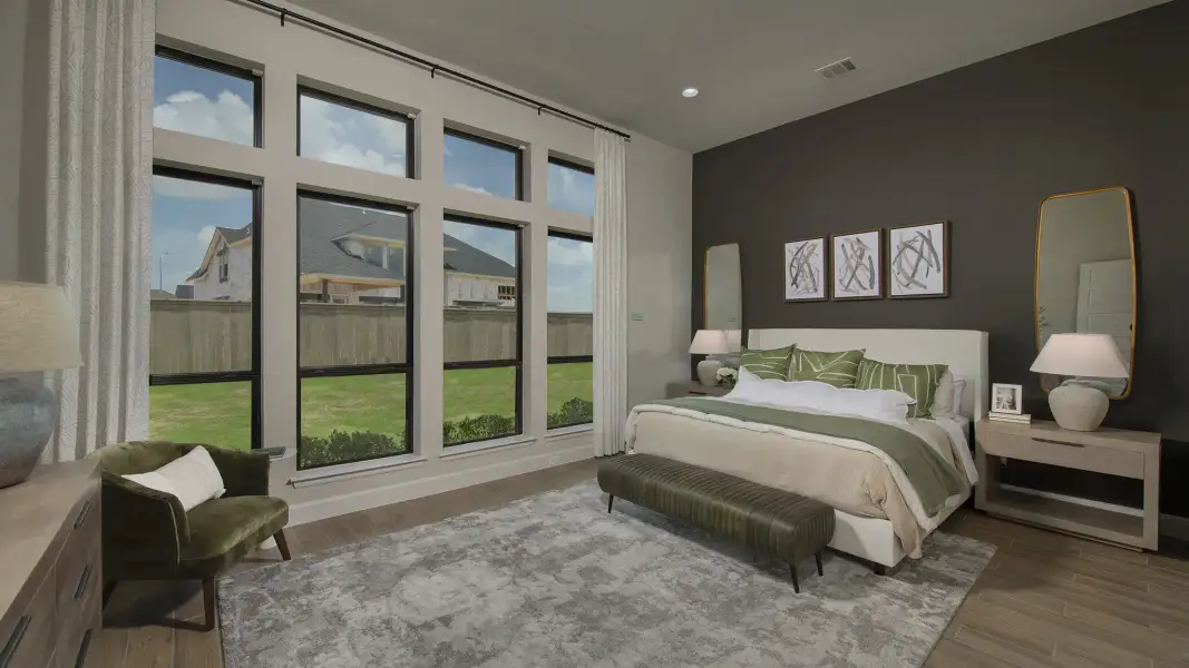 Furnished interior view inside a new home in Meridiana, Manvel (Image 7).