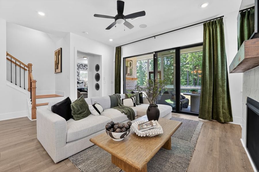 Representative furnished interior of a home built from the Santorini by Taylor Morrison in Towson Village, Peachtree City (Image 21).