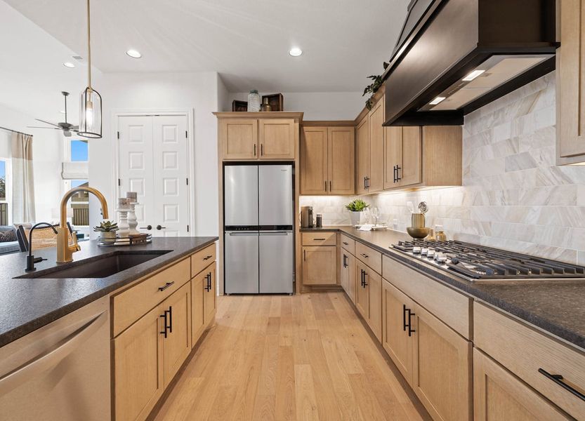 Furnished interior view inside a new home in Santa Rita Ranch – Townhomes, Liberty Hill (Image 11).