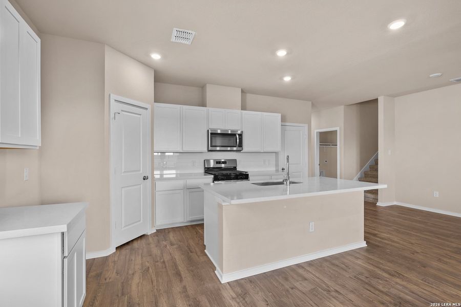 Furnished interior view inside a new home in Garden Grove, San Antonio (Image 7). Furnished interior view inside a new home in Garden Grove, San Antonio (Image 7).