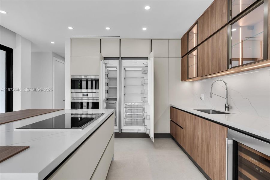 Furnished interior view inside a new home in , Key Biscayne (Image 18).