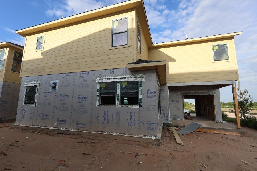 In-progress construction of a new home in Easthaven at Bridgeland Central - Vision Collection, Cypress, TX (Image 8). In-progress construction of a new home in Easthaven at Bridgeland Central - Vision Collection, Cypress, TX (Image 8).
