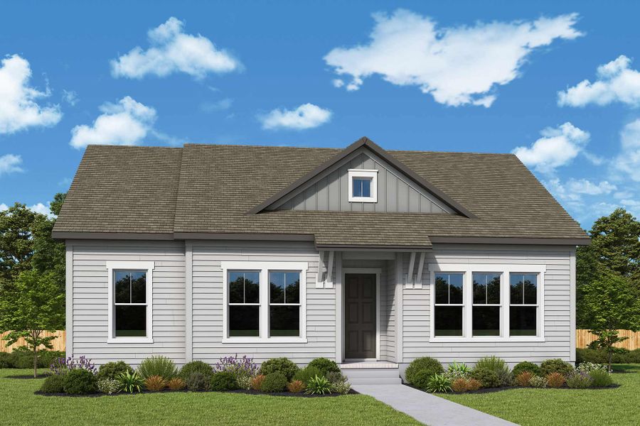Front exterior of a new home in Nexton – Midtown – The Garden Collection, Summerville, SC, highlighting curb appeal (Image 1). Front exterior of a new home in Nexton – Midtown – The Garden Collection, Summerville, SC, highlighting curb appeal (Image 1).