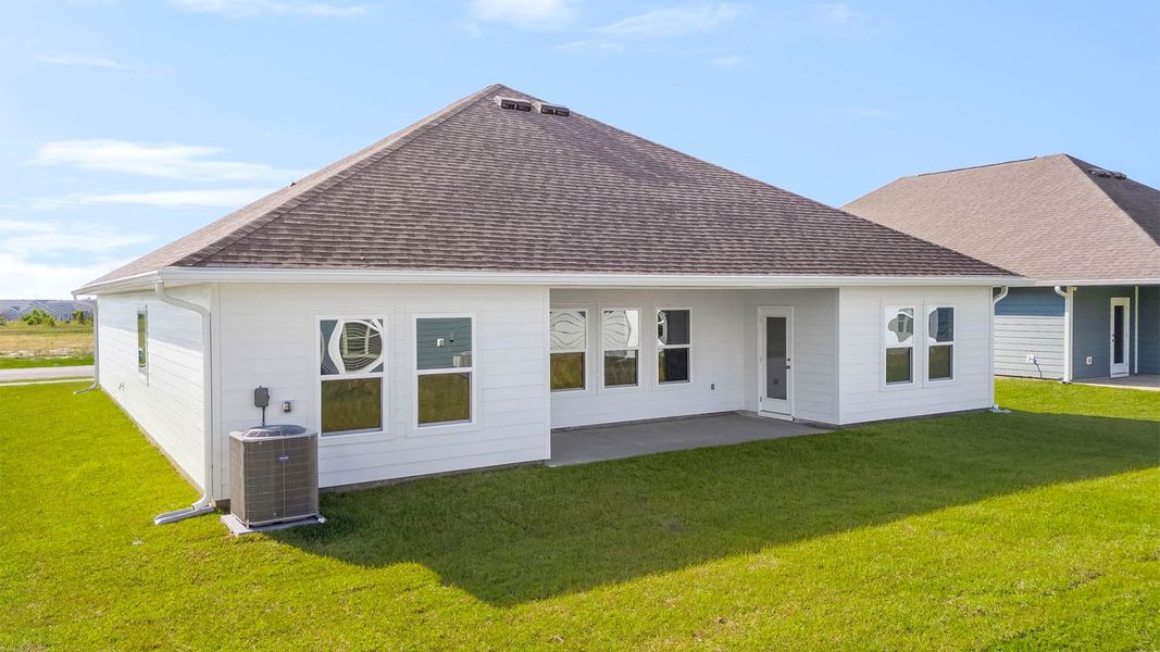 Exterior details and patio area of a home in Titus Park, Panama City (Image 1). Exterior details and patio area of a home in Titus Park, Panama City (Image 1).