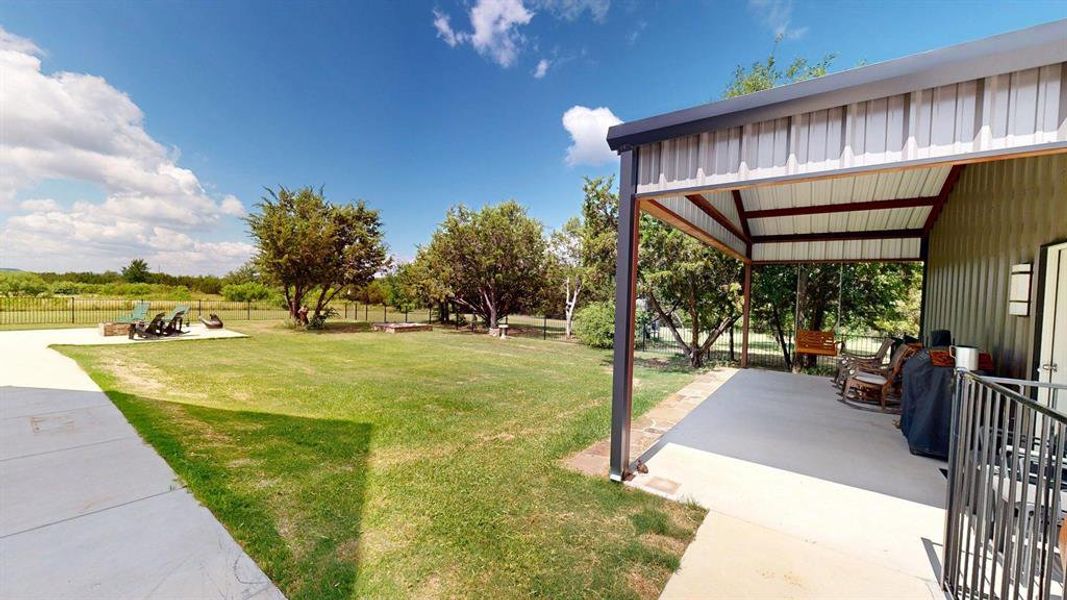 Big Fenced Backyard