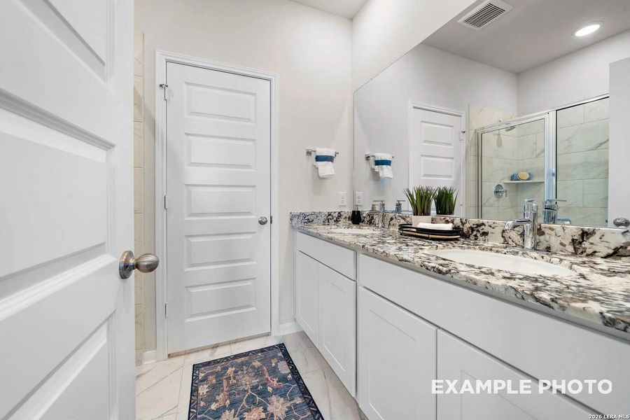 Furnished interior view inside a new home in Hickory Ridge, San Antonio (Image 23).