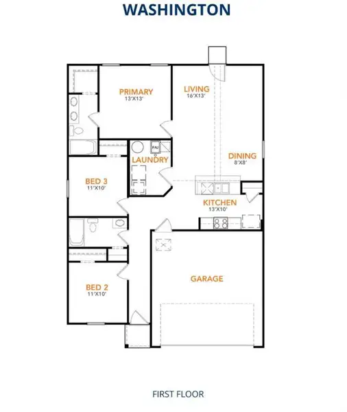 2D floor plan layout of this home in Tolar Oaks, Tolar, TX (Image 2). 2D floor plan layout of this home in Tolar Oaks, Tolar, TX (Image 2).