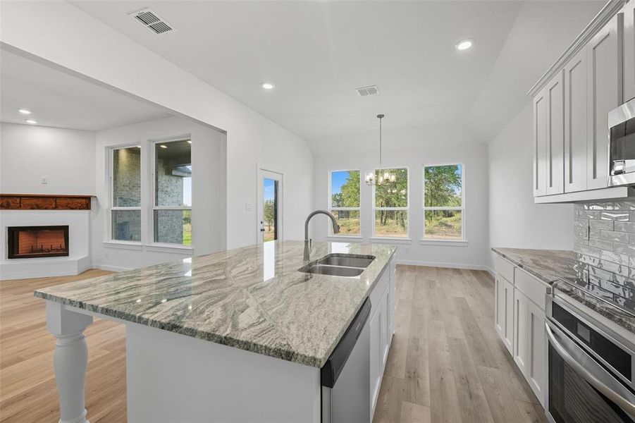 Furnished interior view inside a new home in Arbor Oaks, Boyd (Image 5). Furnished interior view inside a new home in Arbor Oaks, Boyd (Image 5).