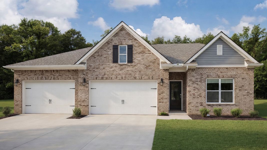 Representative exterior photo of a completed home built from the Cali by D.R. Horton in Hedge Rose, Somerville, TN (Image 2).